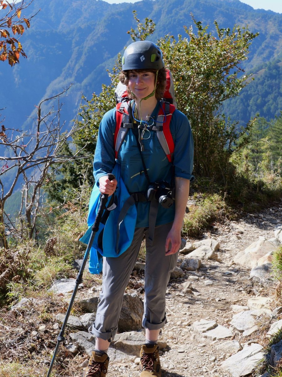 Irina Tolkova on a hike in Taiwan's Yushan National Park.
